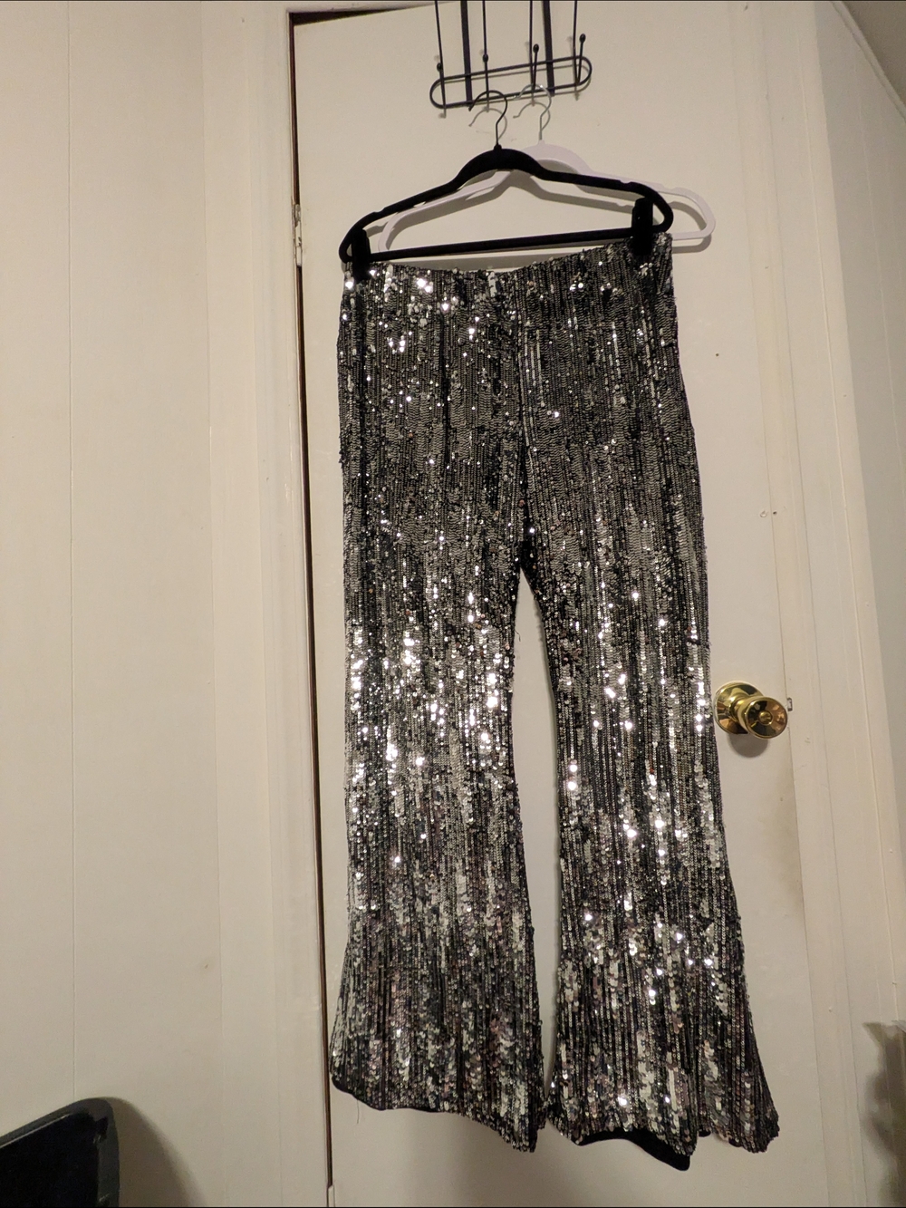 No Boundaries Sequin Flare Pants